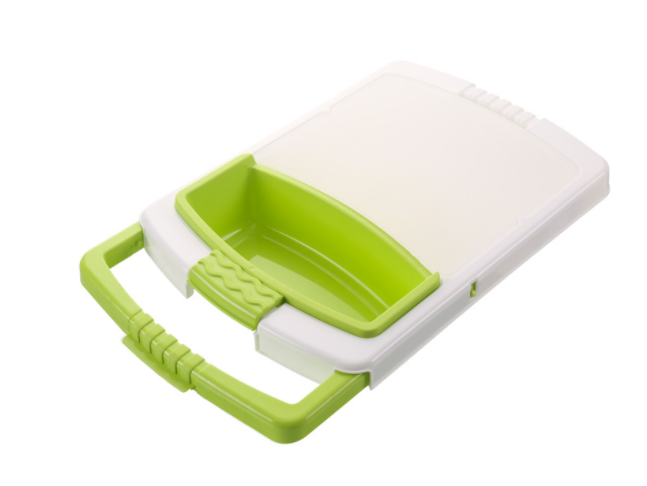 Plastic Chopping Board with Rinsing Bowl