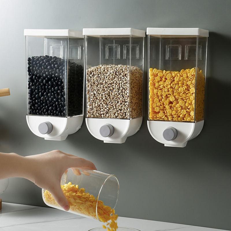 Wall-Mounted Sealed Jar Spice Dispenser