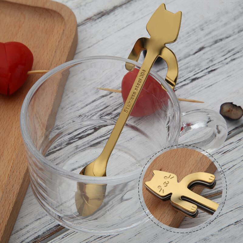 Cute Cat Stainless Steel Teaspoon