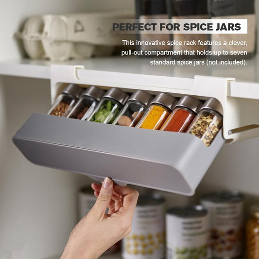 Shelf-Mounted Spice Organizer