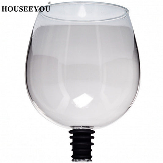 Glass Bottle Attachment with Silicone Seal. Drink Directly from Bottle.