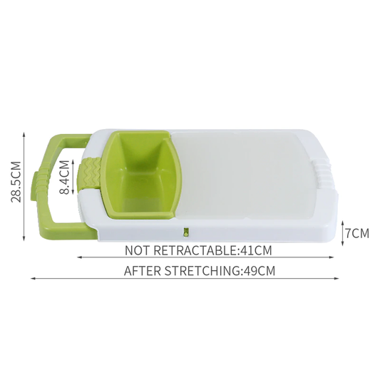 Plastic Chopping Board with Rinsing Bowl